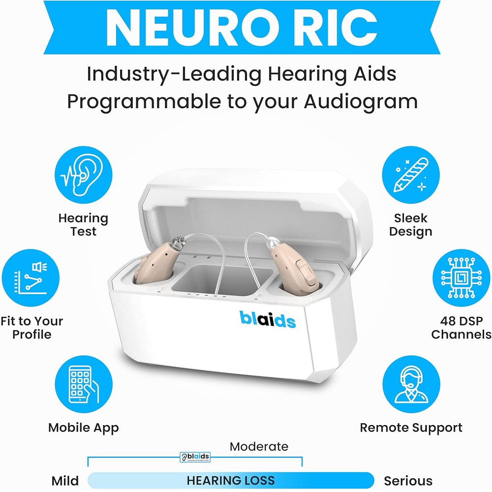 BlaidsX Neuro RIC ricaricabile 128 canali DSP - HearMore4Less