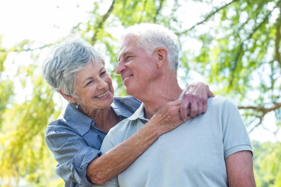 Mature couple highlighting hearing loss in adults